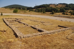 Possible atrium house to the east of the main building at the Arqueositio Cántabro-Romano de Camesa-Rebolledo.