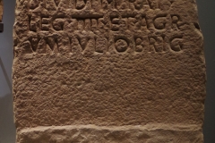 Boundary marker for Juliobriga and Legio IV Macedonica. Found at Valdeolea. Museo de Prehistoria y Arqueología de Cantabria.