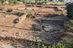 Atrium with impluvium of the north house at Iroon Politechniou and Vardantoni.