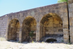 Water features west of the staircase on the lower terrace. Water features west of the staircase on the lower terrace.