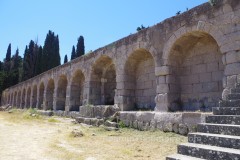 Alcoves in the terrace wall on the lower terrace, east of the staircase to the middle terrace. Alcoves in the terrace wall on the lower terrace, east of the staircase to the middle terrace.