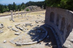 Exedra and Temple C, middle terrace. Exedra and Temple C, middle terrace.