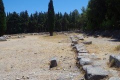 Western and southern stoai on the upper terrace. Western and southern stoai on the upper terrace.