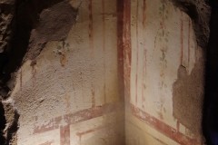 Fresco wall inside the odeon.