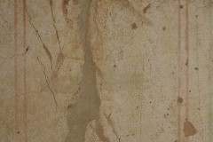 Detail of the figure from the latrine of the House of Europa with the Greek inion: Τὰς δώδεκα ὥρας ἁπάσας ὅλας τρέχω.