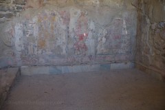 Fresco painting in the House of Europa (from the Europa mosaic room).