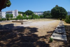 Reconstructed eastern stoa.