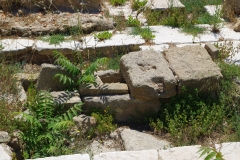 Byzantine burial in the decumanus maximus.