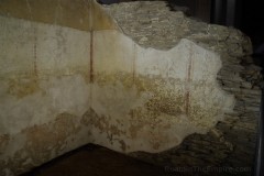 Wall painting in the oecus of the Domus do Mitreo.