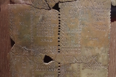 Detail of a Gallic lunar calendar dated to the 1st or 2nd century CE. Found in Coligny.