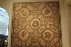 Mosaic of Medusa and the seasons. Dated to the 4th century CE, from Palencia, Spain.