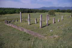 East end of the Stoa of Philip.