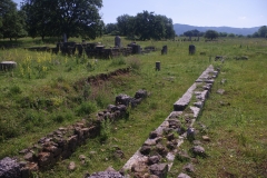 Bouleuterion and west end of the Stoa of Philip.