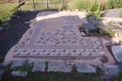 Mosaic in the southern area of the Theater Quarters.