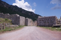 Exterior facade of the Arcadian gate.