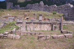 Middle larger funerary monument outside the Arcadian gate.