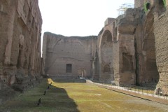 Natatio in the Baths of Caracalla in Rome.