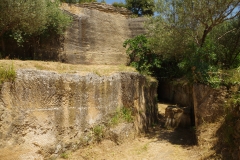 Channel and entrance to La Perrotte tunnel.