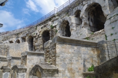 Supports for the media cavea of the amphitheater.