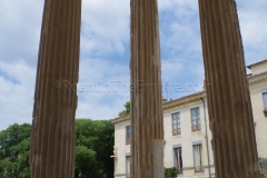 Detail of columns of the Maison Carrée.