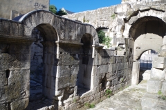 Interior of one of the pedestrian entrances of the Port d'Auguste.