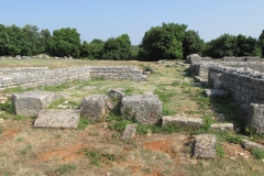 Area to the west of the basilicas.