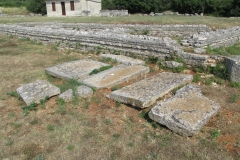 Tabernae and paving stones from the forum.