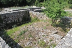 Interior of the central podium of the capitolium.