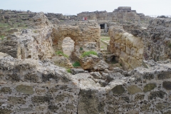 Praefurnium and caldarium of the Terme Centrali.