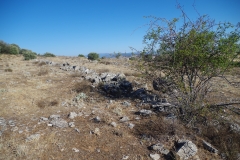 Internal wall of Lager IV extending west from the eastern wall of the camp.
