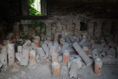 Hypocaust system adjacent to the caldarium of the large baths.