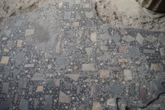 Opus scutulatum pavement from the atrium of the Casa di Championnet at Pompeii.