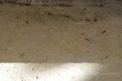 Opus spicatum pavement in a water tank of the Jardin Romain at Caumont-sur-Durance.