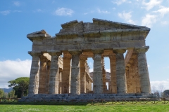 West facade of the Temple of Hera II.