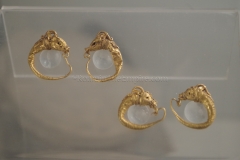 Gold antelope earrings. Dated to the 3rd century BCE.