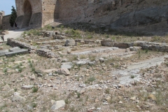 Tabernae on the east side of the forum in the Castillo de Sagunto.