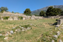 Area of the basilica located along the fortifications in the west of the Episcopal Center.