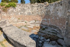 Pool in the large frigidarium of the Great City Thermae.