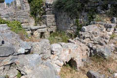 Heated rooms in the small bath additions in the northwest of the Great City Thermae.