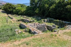 Workshops constructed north of the bridge in the Five Bridges area.