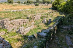 Workshops constructed north of the bridge in the Five Bridges area.