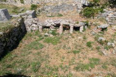 Hypocaust remnants from the baths north of the residential area adjacent to the Porta Caesarea.
