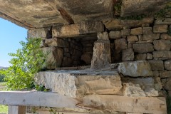 Aqueduct channel incorporated into the fortification walls north of the Porta Caesarea.