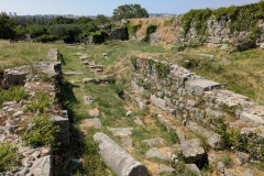 Road along the fortifications north of the Porta Caesarea.
