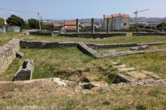 East end of the north basilica at Marusinac with burials visible.