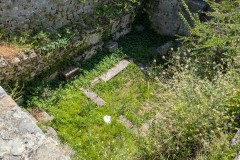Interior of Asclepia's mausoleum at Marusinac.