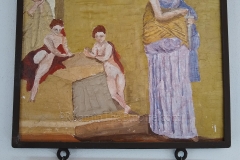 Plaque on the north side of Piazza Tito Maccio Plauto noting Plautus' play Poenulus.