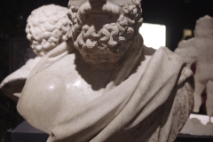 Bust of Titus Flavius Orestes From the Temple of Tyche at Stymbara. Dated to the first half of the 2nd century CE. Archaeological Museum of the Republic of North Macedonia.