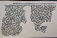 Mosaic on display at the imperial palace.