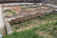 Buildings adjacent to the western fortification wall.